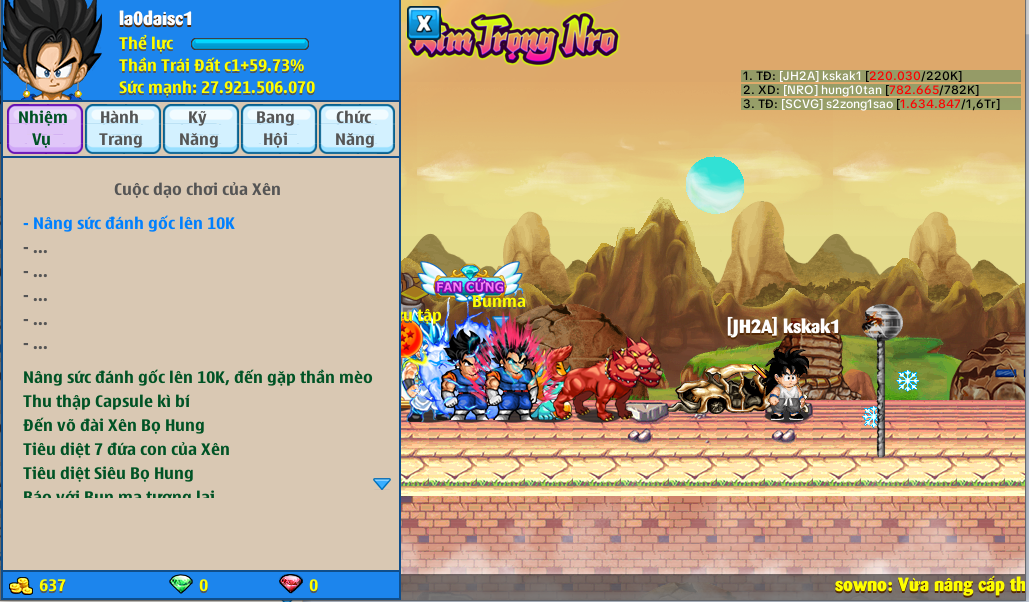 Nick Ngọc Rồng Online VIP giá rẻ, NickDaoQuan.Com, Shop Nick Ngọc Rồng