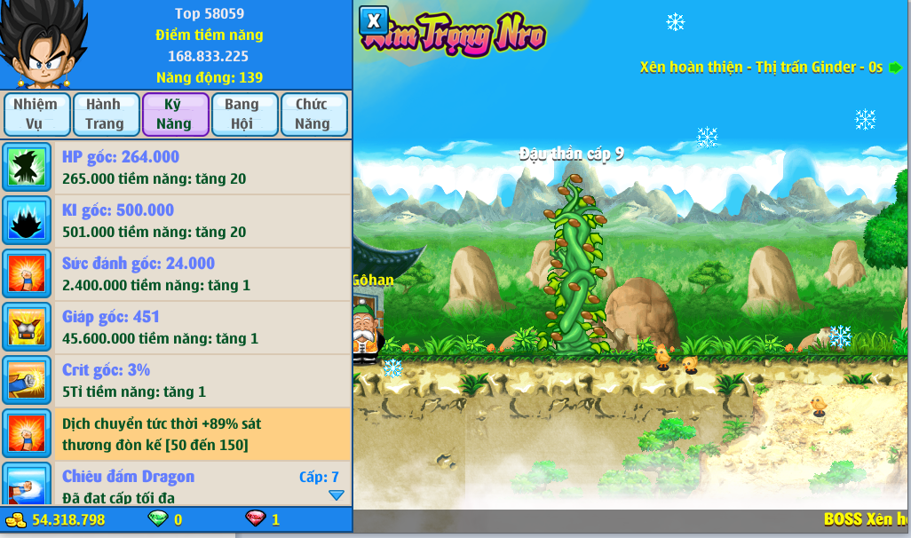 Nick Ngọc Rồng Online VIP giá rẻ, NickDaoQuan.Com, Shop Nick Ngọc Rồng