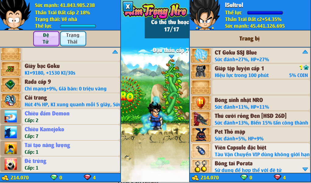 Nick Ngọc Rồng Online VIP giá rẻ, NickDaoQuan.Com, Shop Nick Ngọc Rồng