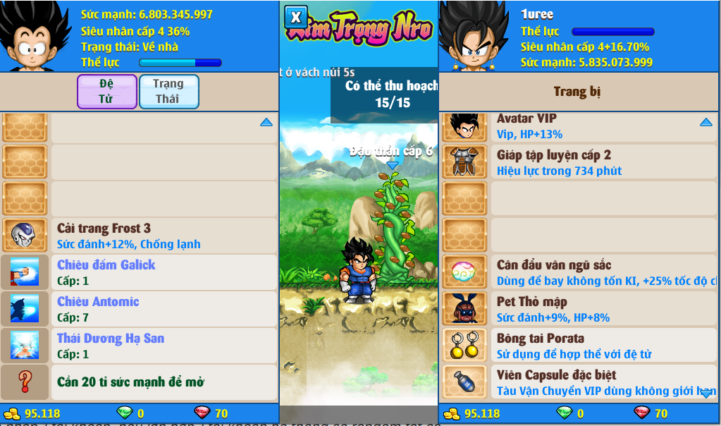 Nick Ngọc Rồng Online VIP giá rẻ, NickDaoQuan.Com, Shop Nick Ngọc Rồng