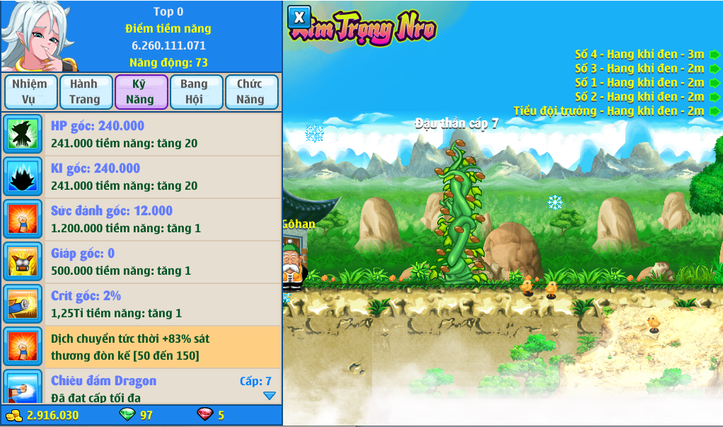 Nick Ngọc Rồng Online VIP giá rẻ, NickDaoQuan.Com, Shop Nick Ngọc Rồng