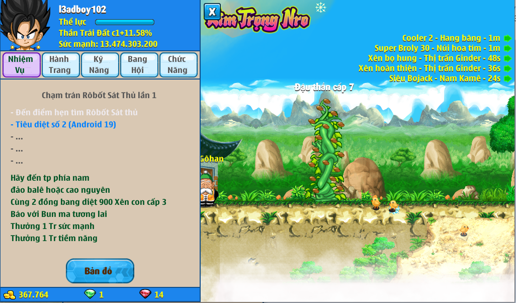 Nick Ngọc Rồng Online VIP giá rẻ, NickDaoQuan.Com, Shop Nick Ngọc Rồng