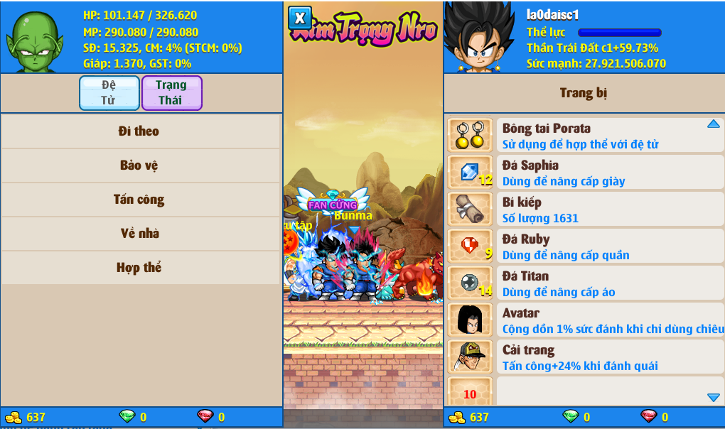 Nick Ngọc Rồng Online VIP giá rẻ, NickDaoQuan.Com, Shop Nick Ngọc Rồng