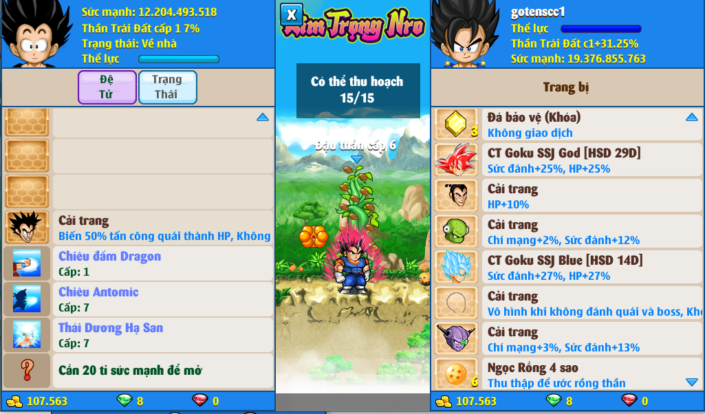 Nick Ngọc Rồng Online VIP giá rẻ, NickDaoQuan.Com, Shop Nick Ngọc Rồng