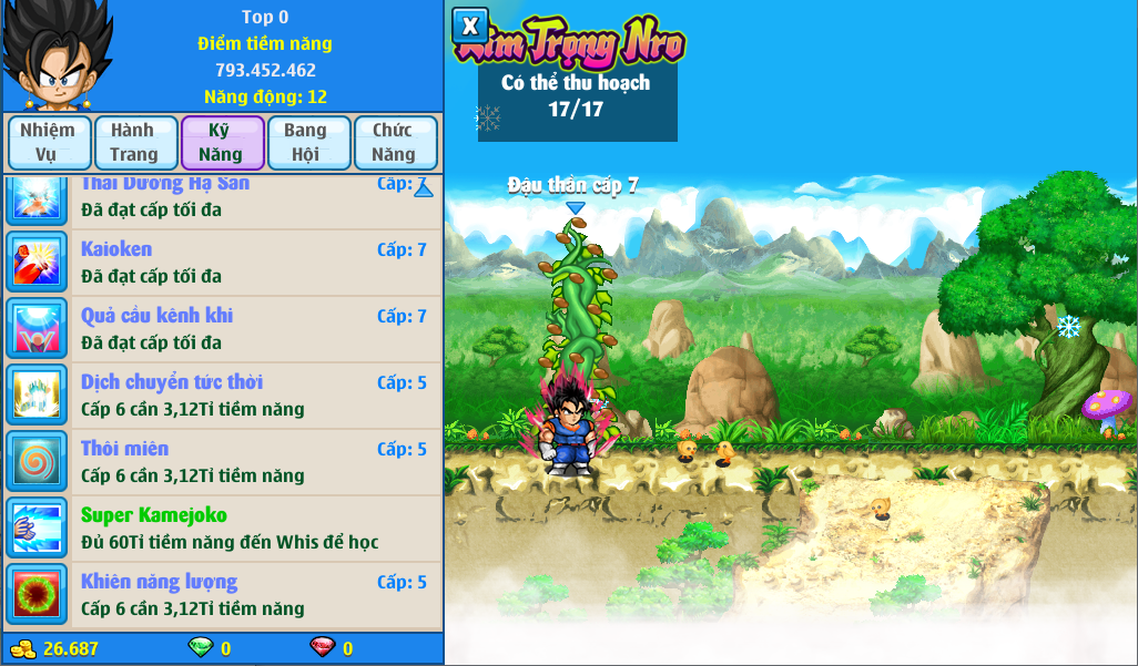 Nick Ngọc Rồng Online VIP giá rẻ, NickDaoQuan.Com, Shop Nick Ngọc Rồng