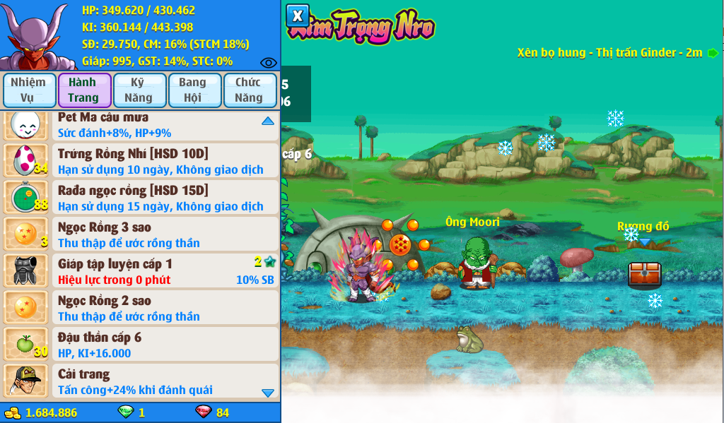 Nick Ngọc Rồng Online VIP giá rẻ, NickDaoQuan.Com, Shop Nick Ngọc Rồng