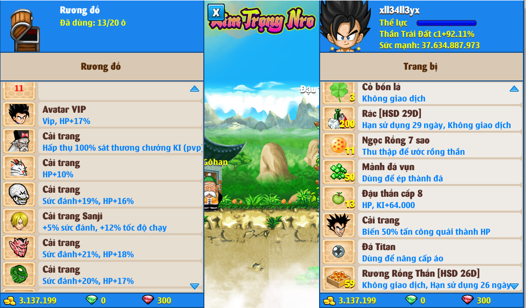 Nick Ngọc Rồng Online VIP giá rẻ, NickDaoQuan.Com, Shop Nick Ngọc Rồng