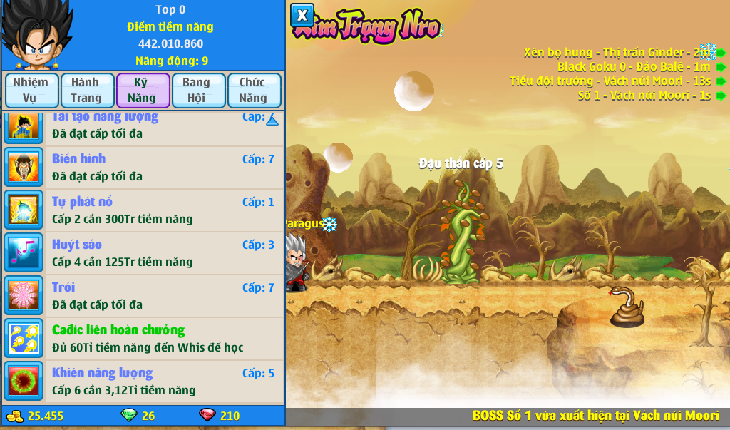 Nick Ngọc Rồng Online VIP giá rẻ, NickDaoQuan.Com, Shop Nick Ngọc Rồng