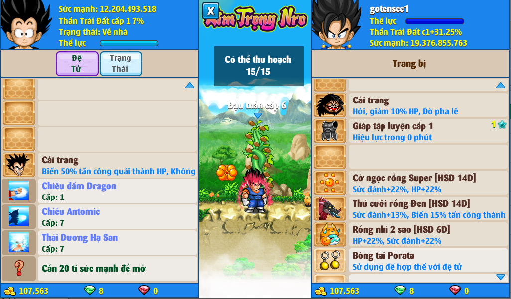 Nick Ngọc Rồng Online VIP giá rẻ, NickDaoQuan.Com, Shop Nick Ngọc Rồng