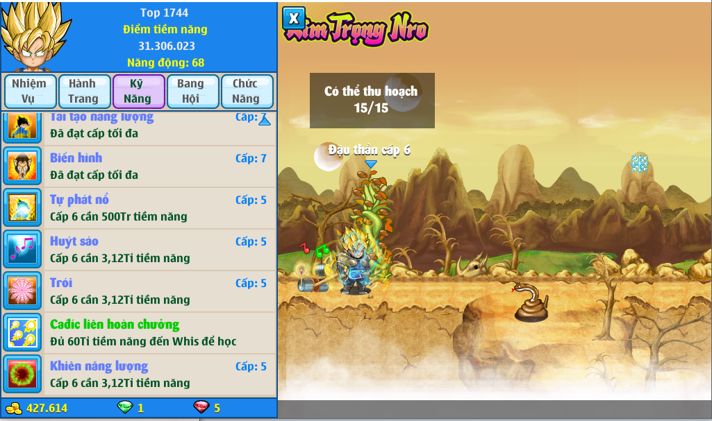 Nick Ngọc Rồng Online VIP giá rẻ, NickDaoQuan.Com, Shop Nick Ngọc Rồng