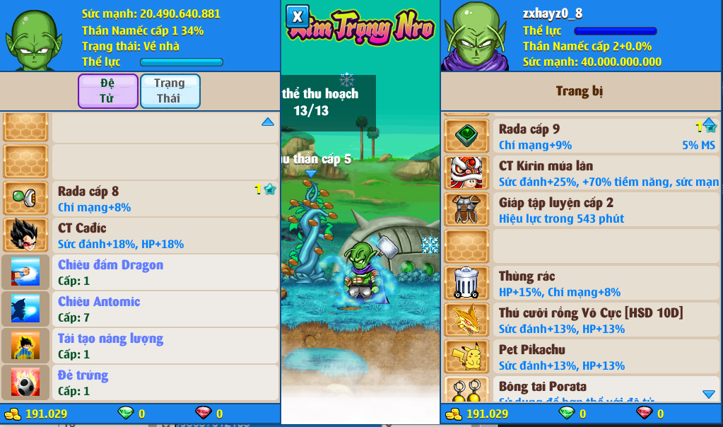 Nick Ngọc Rồng Online VIP giá rẻ, NickDaoQuan.Com, Shop Nick Ngọc Rồng