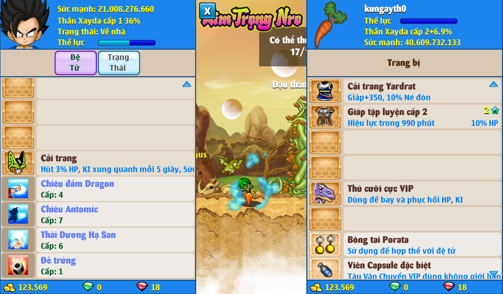 Nick Ngọc Rồng Online VIP giá rẻ, NickDaoQuan.Com, Shop Nick Ngọc Rồng