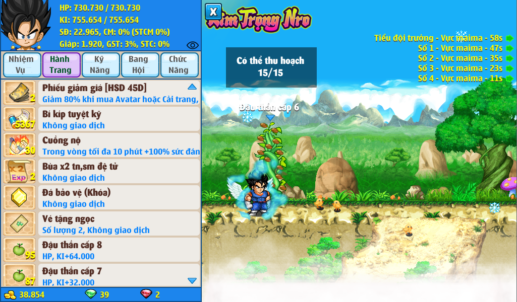 Nick Ngọc Rồng Online VIP giá rẻ, NickDaoQuan.Com, Shop Nick Ngọc Rồng