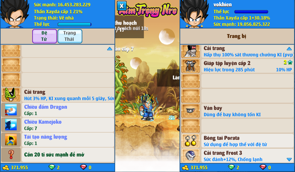 Nick Ngọc Rồng Online VIP giá rẻ, NickDaoQuan.Com, Shop Nick Ngọc Rồng