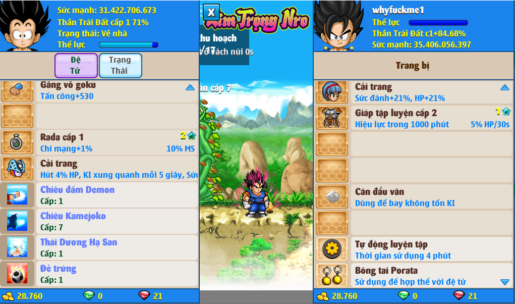 Nick Ngọc Rồng Online VIP giá rẻ, NickDaoQuan.Com, Shop Nick Ngọc Rồng