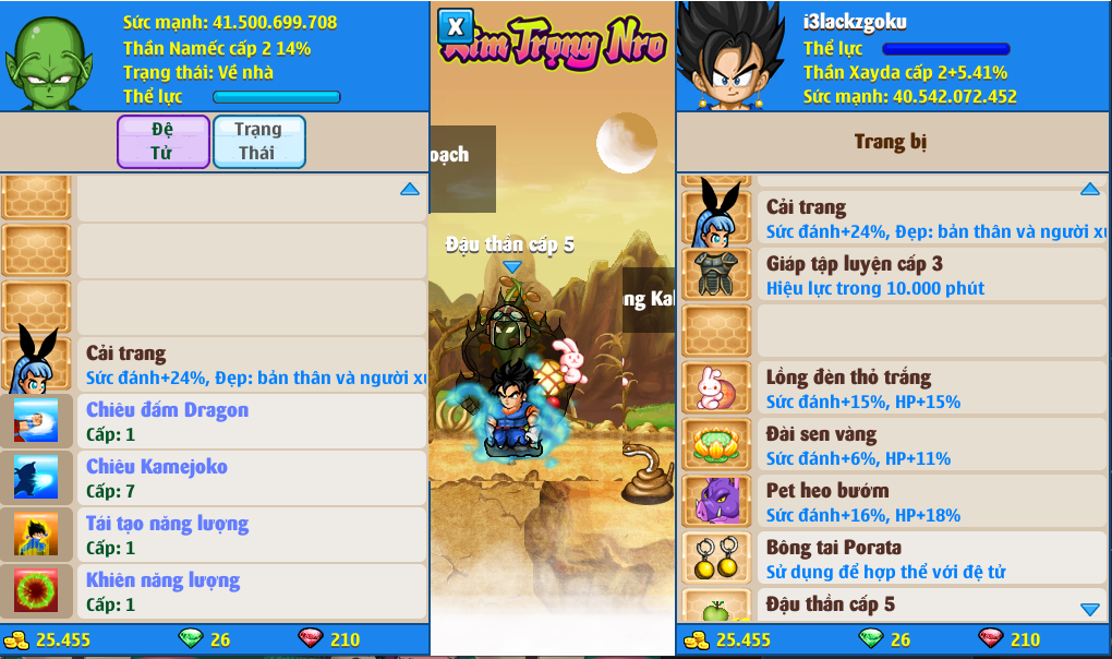 Nick Ngọc Rồng Online VIP giá rẻ, NickDaoQuan.Com, Shop Nick Ngọc Rồng