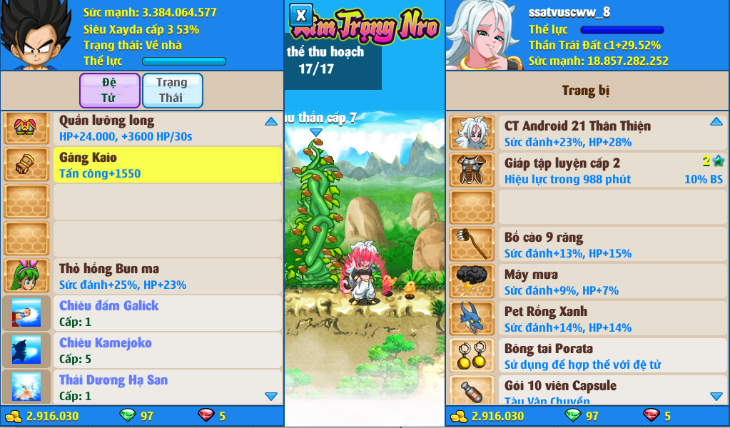 Nick Ngọc Rồng Online VIP giá rẻ, NickDaoQuan.Com, Shop Nick Ngọc Rồng