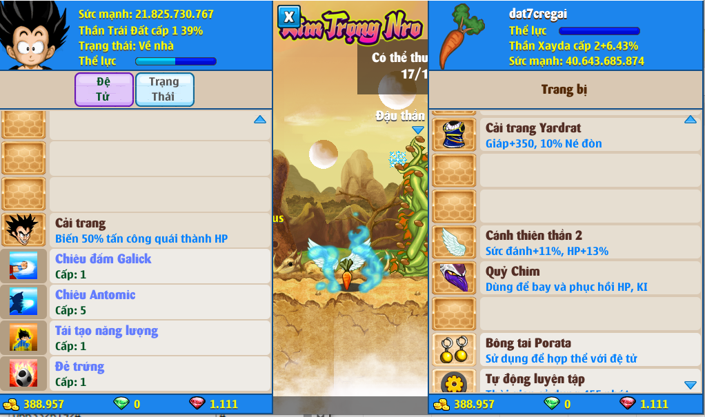 Nick Ngọc Rồng Online VIP giá rẻ, NickDaoQuan.Com, Shop Nick Ngọc Rồng