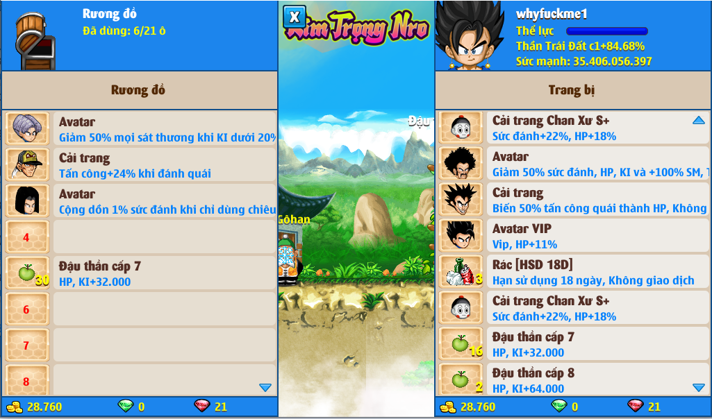 Nick Ngọc Rồng Online VIP giá rẻ, NickDaoQuan.Com, Shop Nick Ngọc Rồng