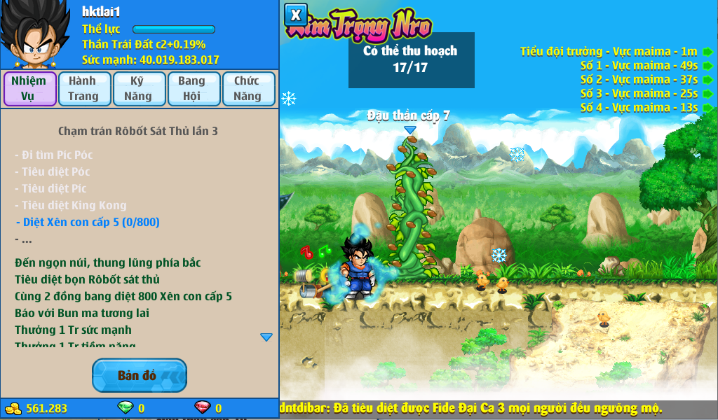 Nick Ngọc Rồng Online VIP giá rẻ, NickDaoQuan.Com, Shop Nick Ngọc Rồng