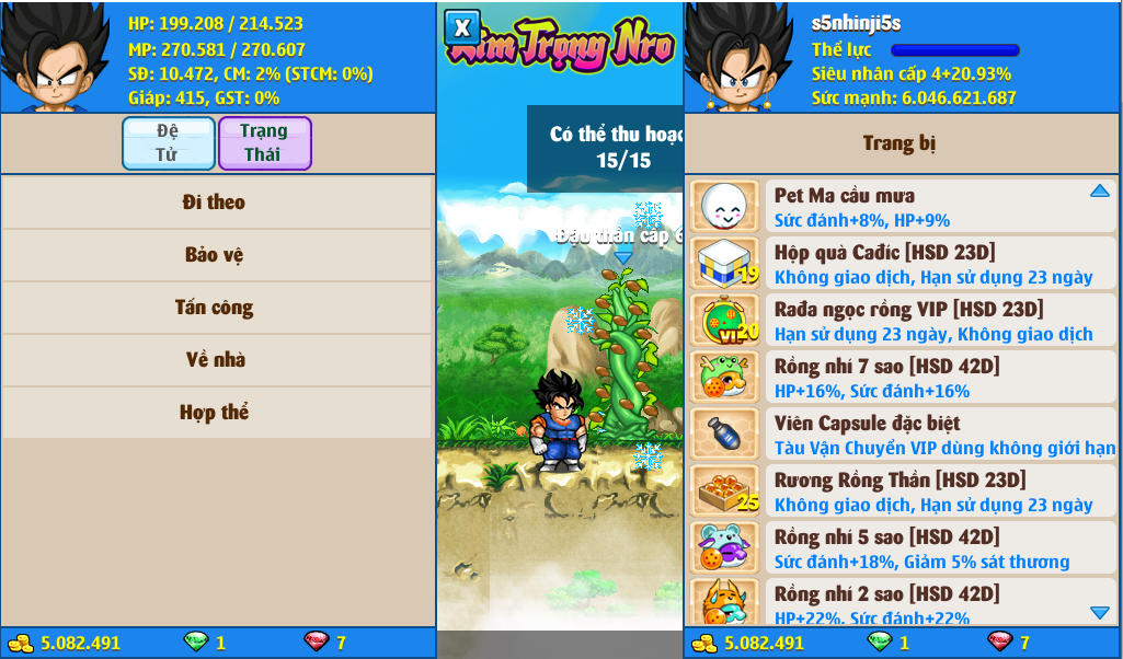 Nick Ngọc Rồng Online VIP giá rẻ, NickDaoQuan.Com, Shop Nick Ngọc Rồng