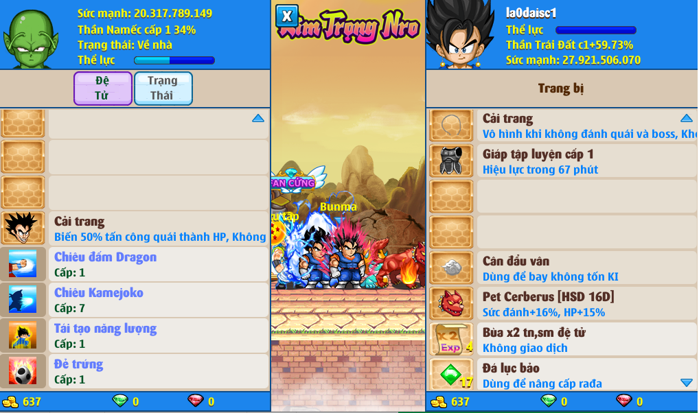 Nick Ngọc Rồng Online VIP giá rẻ, NickDaoQuan.Com, Shop Nick Ngọc Rồng