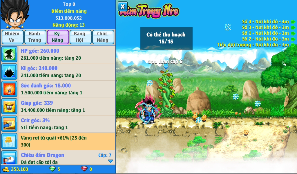 Nick Ngọc Rồng Online VIP giá rẻ, NickDaoQuan.Com, Shop Nick Ngọc Rồng