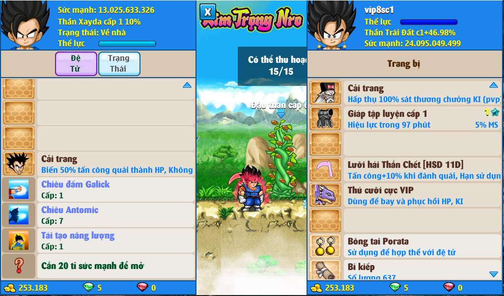 Nick Ngọc Rồng Online VIP giá rẻ, NickDaoQuan.Com, Shop Nick Ngọc Rồng