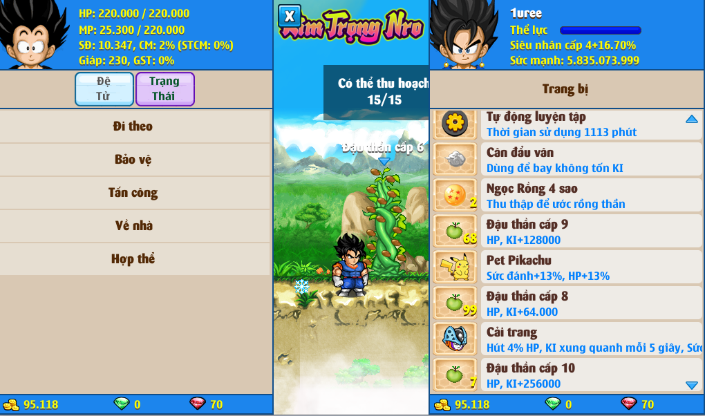 Nick Ngọc Rồng Online VIP giá rẻ, NickDaoQuan.Com, Shop Nick Ngọc Rồng