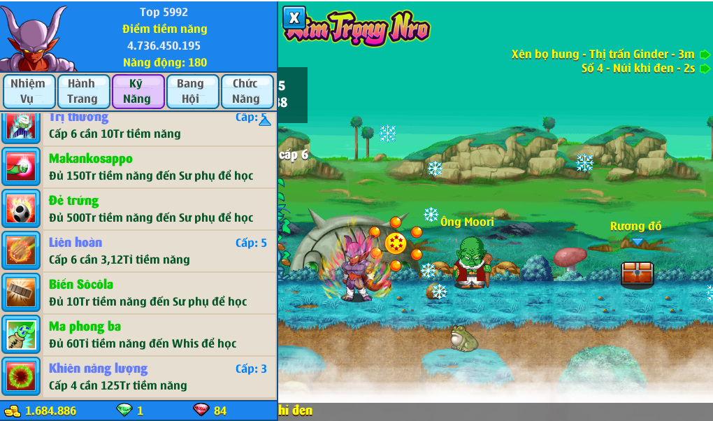 Nick Ngọc Rồng Online VIP giá rẻ, NickDaoQuan.Com, Shop Nick Ngọc Rồng