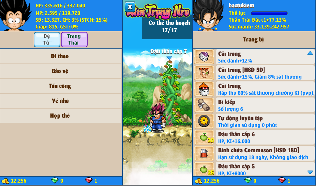 Nick Ngọc Rồng Online VIP giá rẻ, NickDaoQuan.Com, Shop Nick Ngọc Rồng