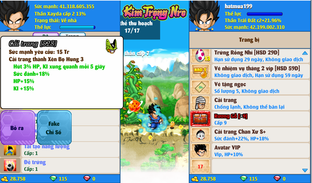 Nick Ngọc Rồng Online VIP giá rẻ, NickDaoQuan.Com, Shop Nick Ngọc Rồng