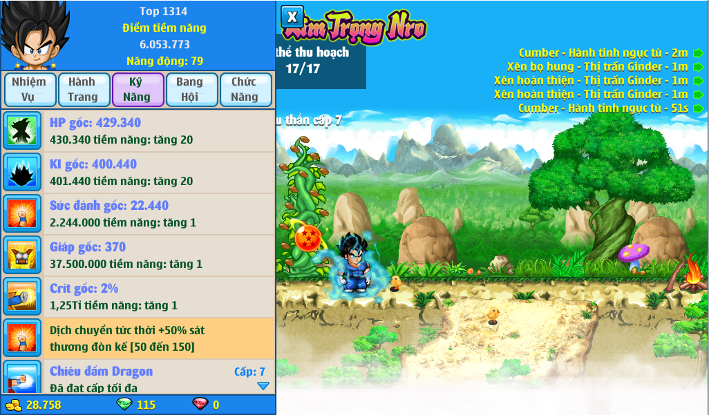 Nick Ngọc Rồng Online VIP giá rẻ, NickDaoQuan.Com, Shop Nick Ngọc Rồng