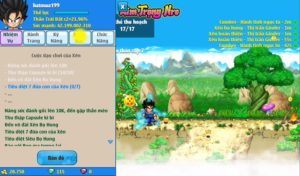 Nick Ngọc Rồng Online VIP giá rẻ, NickDaoQuan.Com, Shop Nick Ngọc Rồng