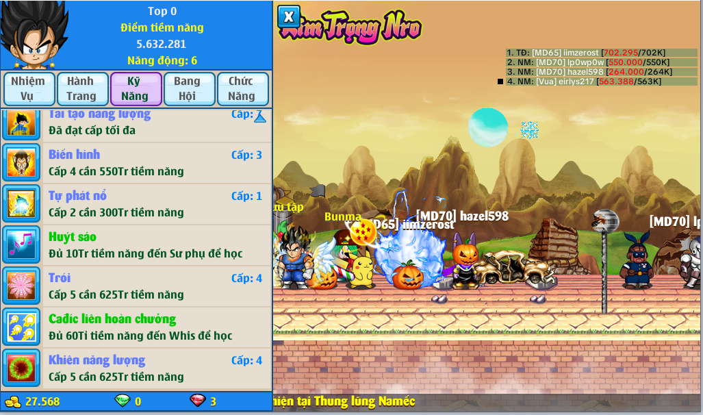 Nick Ngọc Rồng Online VIP giá rẻ, NickDaoQuan.Com, Shop Nick Ngọc Rồng