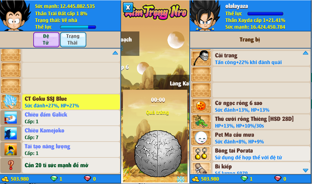 Nick Ngọc Rồng Online VIP giá rẻ, NickDaoQuan.Com, Shop Nick Ngọc Rồng