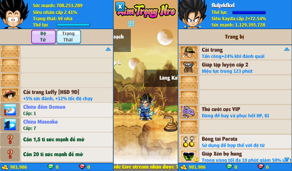 Nick Ngọc Rồng Online VIP giá rẻ, NickDaoQuan.Com, Shop Nick Ngọc Rồng