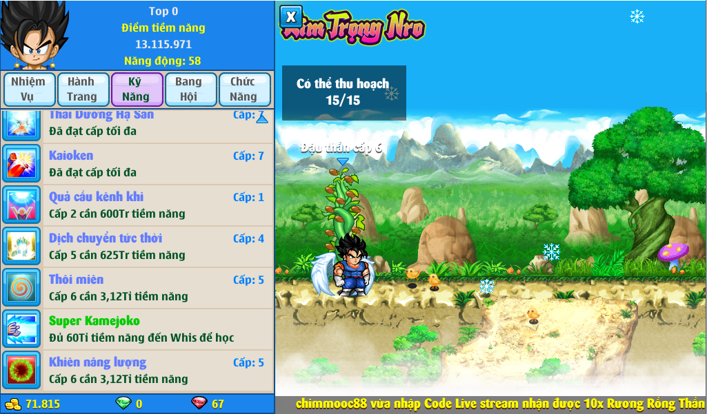 Nick Ngọc Rồng Online VIP giá rẻ, NickDaoQuan.Com, Shop Nick Ngọc Rồng