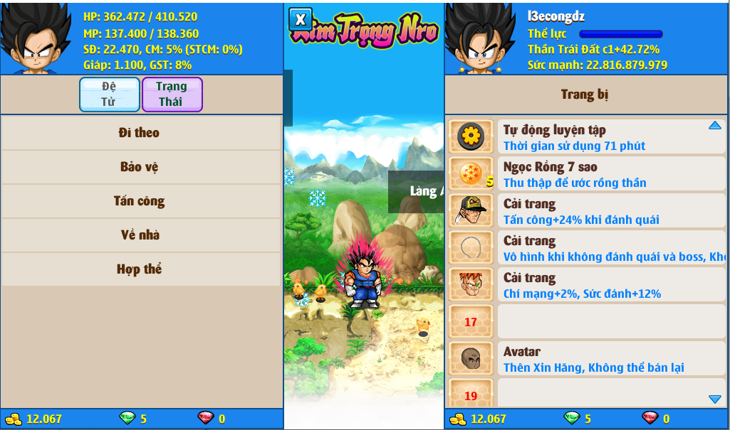 Nick Ngọc Rồng Online VIP giá rẻ, NickDaoQuan.Com, Shop Nick Ngọc Rồng