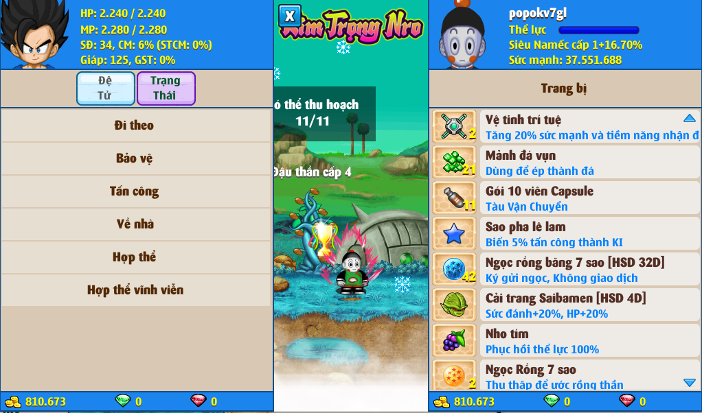 Nick Ngọc Rồng Online VIP giá rẻ, NickDaoQuan.Com, Shop Nick Ngọc Rồng