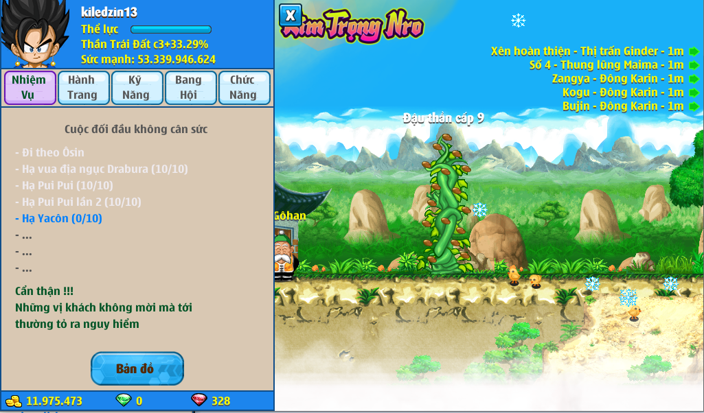 Nick Ngọc Rồng Online VIP giá rẻ, NickDaoQuan.Com, Shop Nick Ngọc Rồng