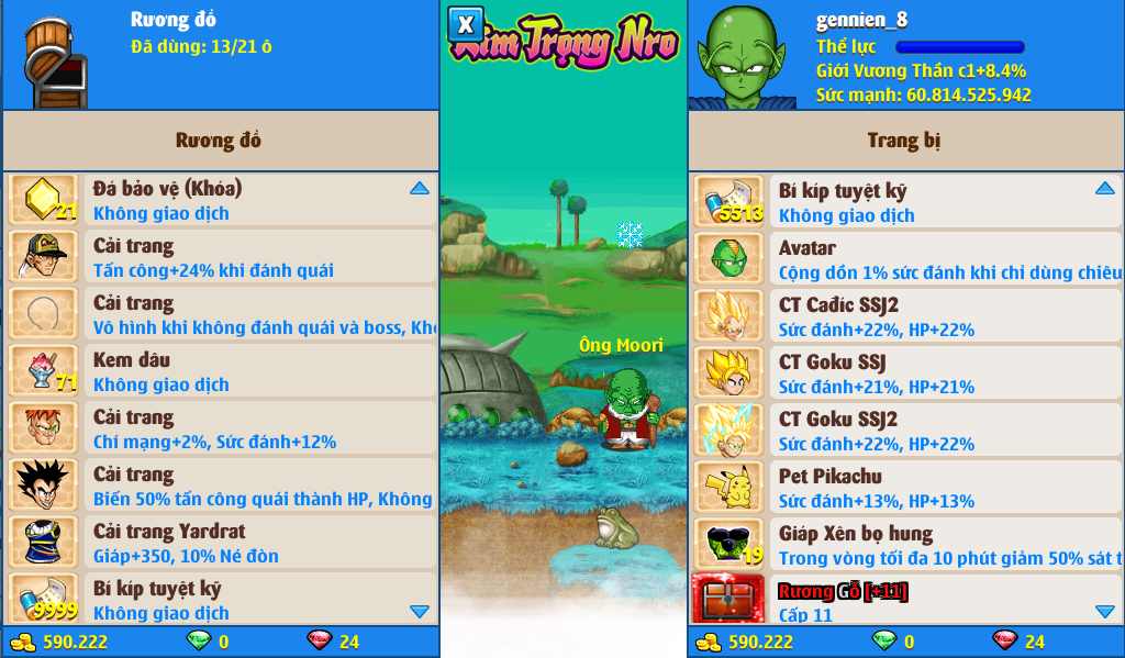 Nick Ngọc Rồng Online VIP giá rẻ, NickDaoQuan.Com, Shop Nick Ngọc Rồng