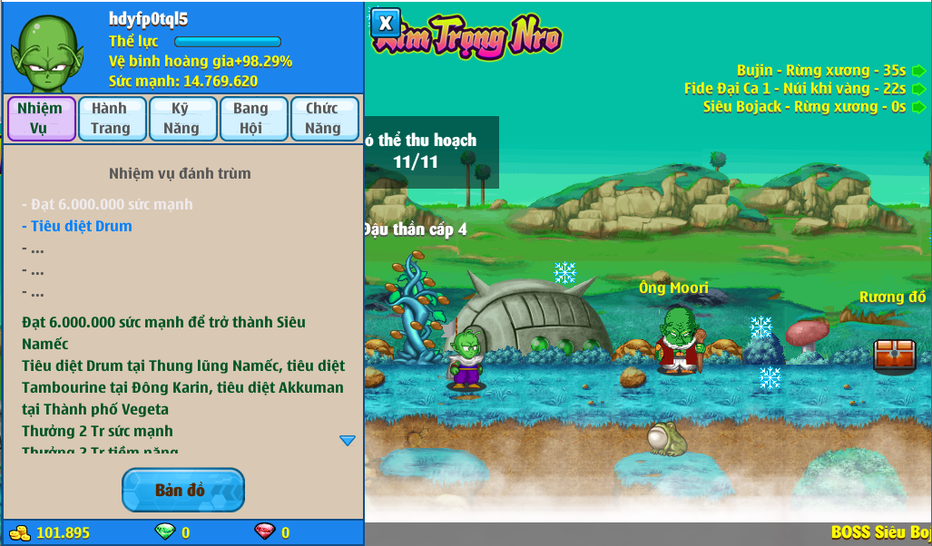 Nick Ngọc Rồng Online VIP giá rẻ, NickDaoQuan.Com, Shop Nick Ngọc Rồng