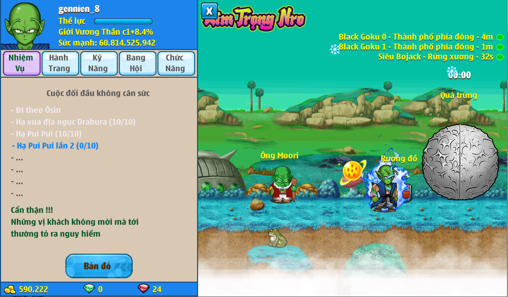 Nick Ngọc Rồng Online VIP giá rẻ, NickDaoQuan.Com, Shop Nick Ngọc Rồng