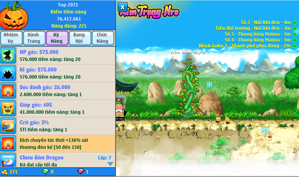 Nick Ngọc Rồng Online VIP giá rẻ, NickDaoQuan.Com, Shop Nick Ngọc Rồng