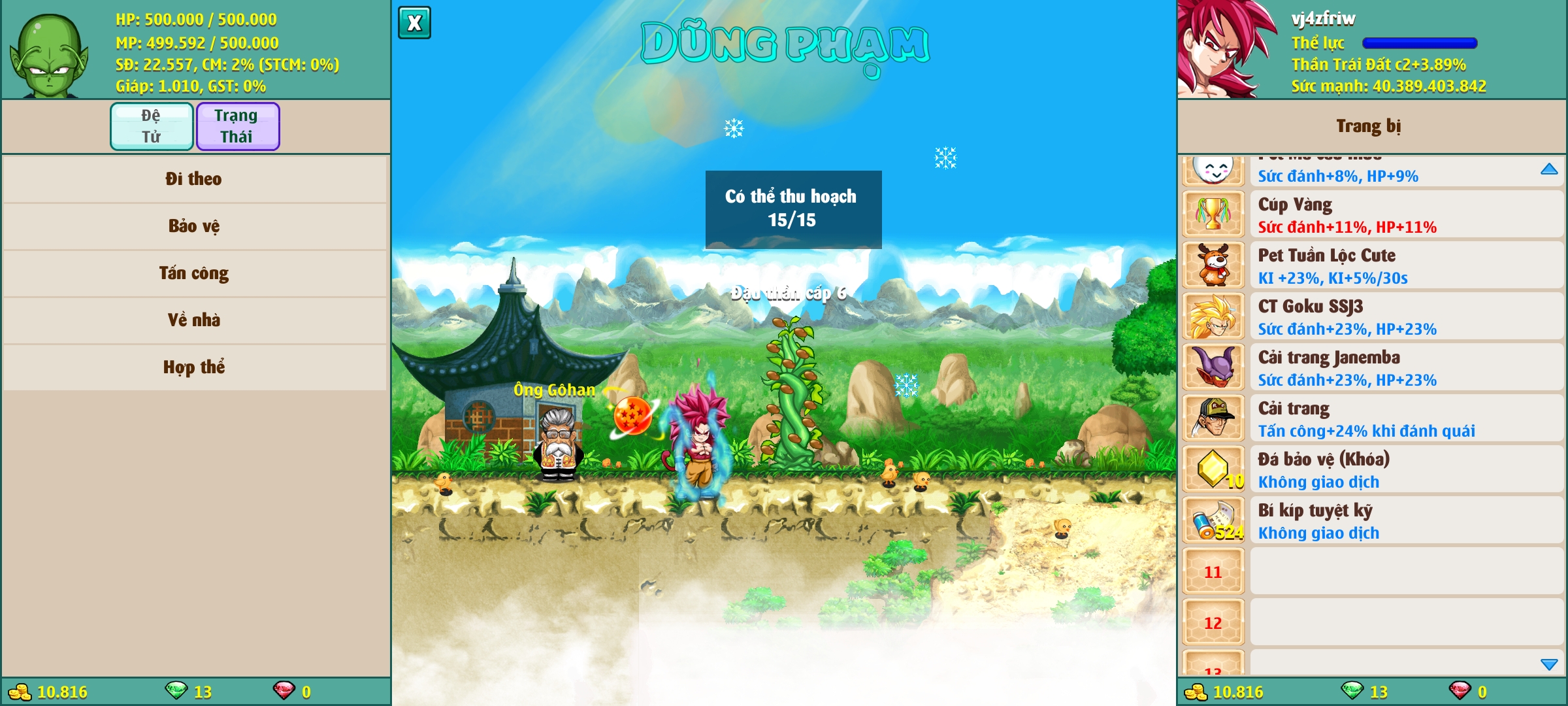 Nick Ngọc Rồng Online VIP giá rẻ, NickDaoQuan.Com, Shop Nick Ngọc Rồng