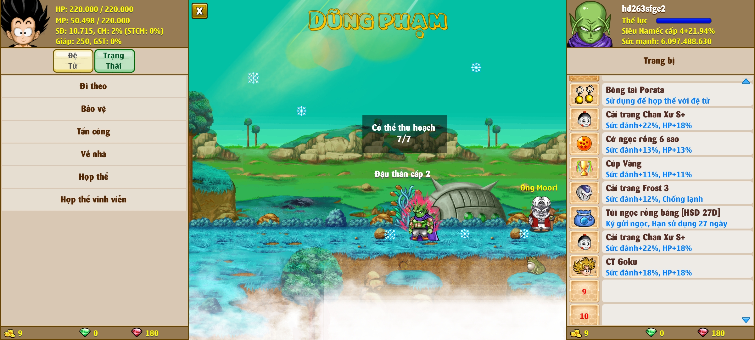 Nick Ngọc Rồng Online VIP giá rẻ, NickDaoQuan.Com, Shop Nick Ngọc Rồng