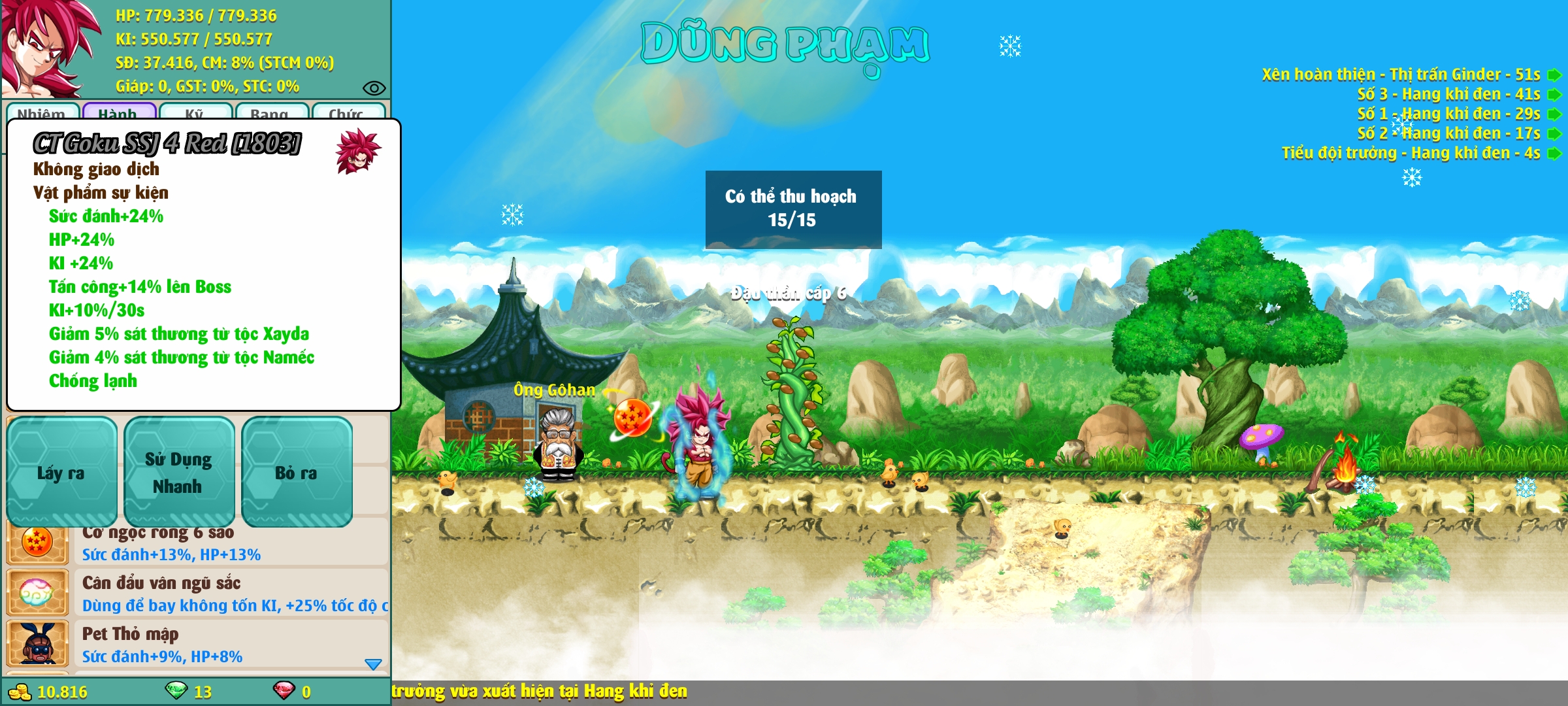 Nick Ngọc Rồng Online VIP giá rẻ, NickDaoQuan.Com, Shop Nick Ngọc Rồng