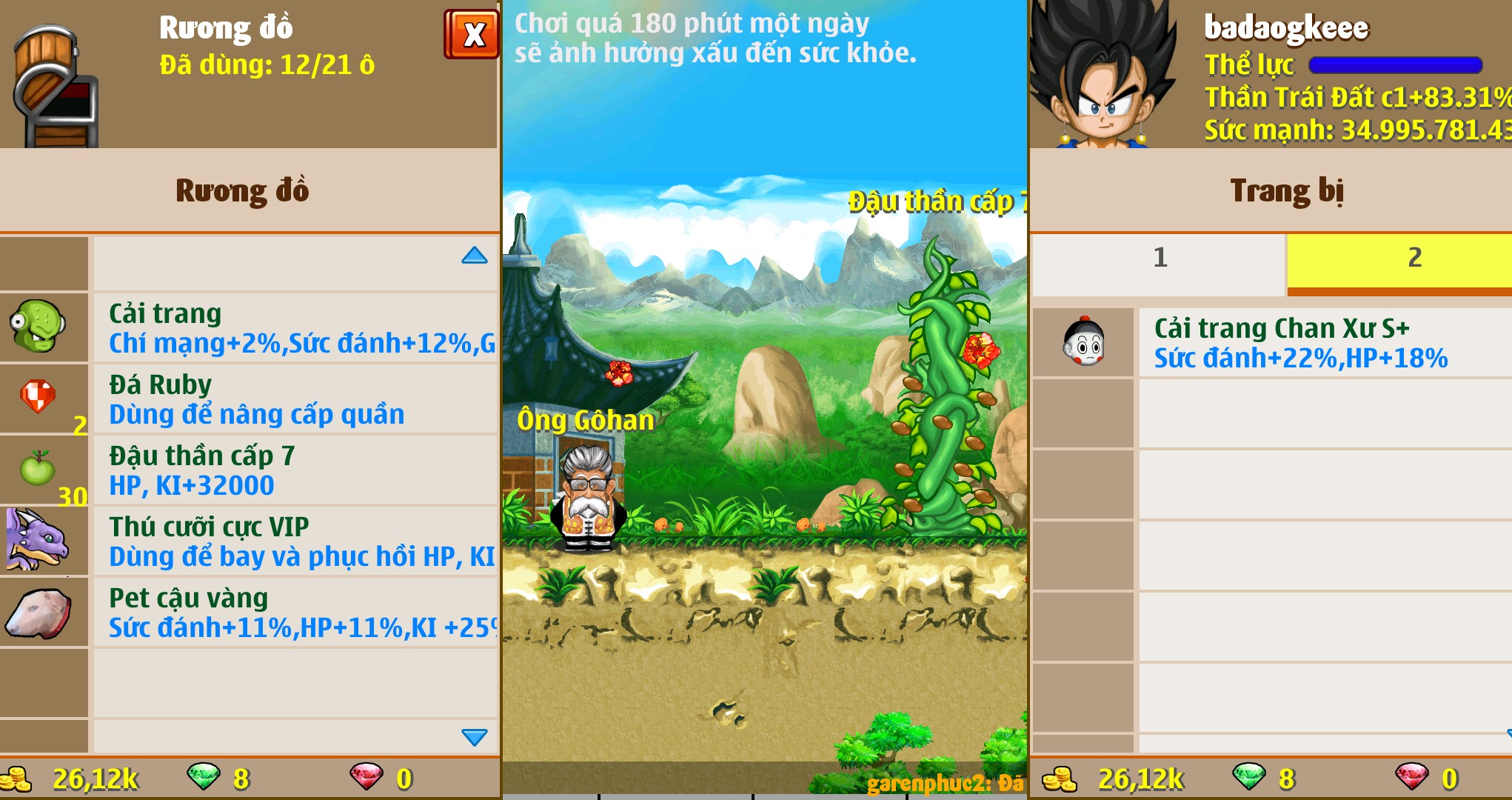 Nick Ngọc Rồng Online VIP giá rẻ, NickDaoquan.Vn, Shop Nick Ngọc Rồng