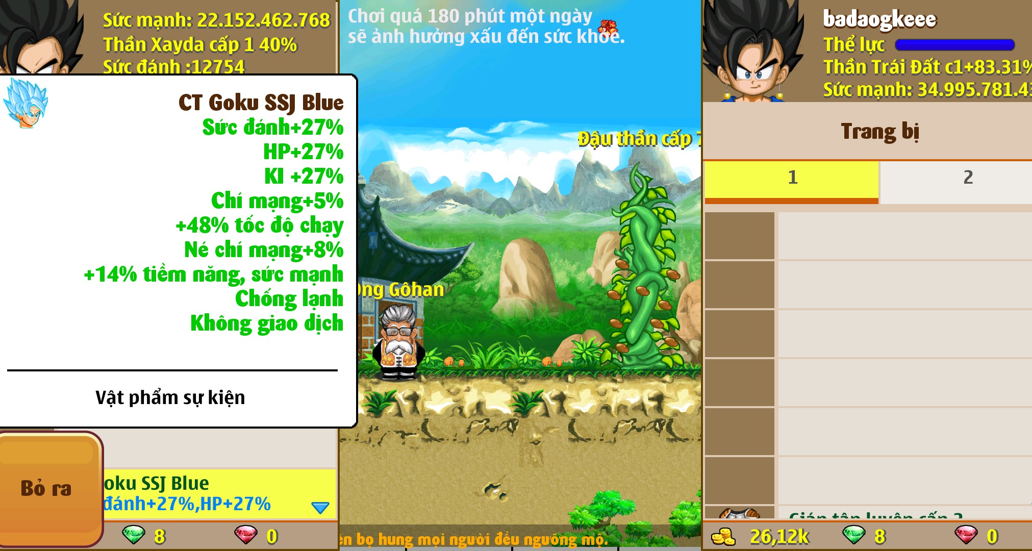 Nick Ngọc Rồng Online VIP giá rẻ, NickDaoquan.Vn, Shop Nick Ngọc Rồng